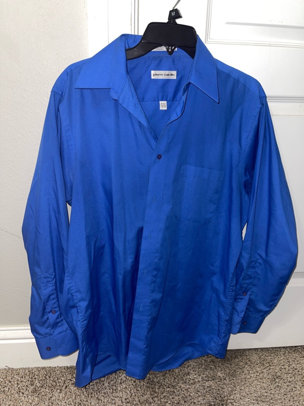 Pierre Cardin Blue Long Sleeve Dress Shirt